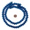 The Bead Chest Azul Blue Bicone Natural Wood Beads (10x15mm): Organic Eco-Friendly Wooden Bead Strand for DIY Jewelry, Crafts, Necklace and Bracelet Making